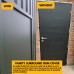 Shipping Container Steel Doors - Single Security Personnel Doors for 20ft / 40ft ISO Shipping Container - Industrial Grade Exterior Outdoor Security Door